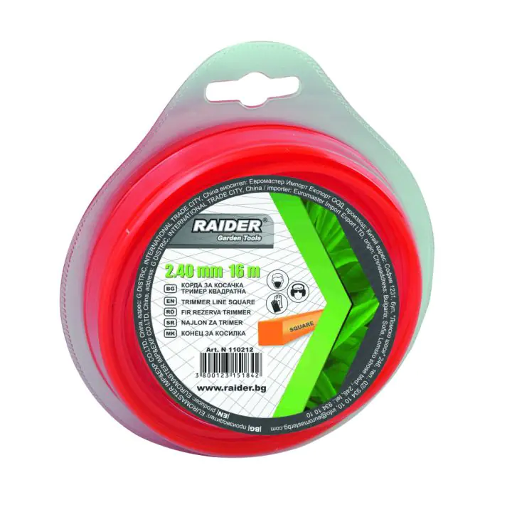Корда за косачка тример квадратна 2.40mm х 15m, (35924953)