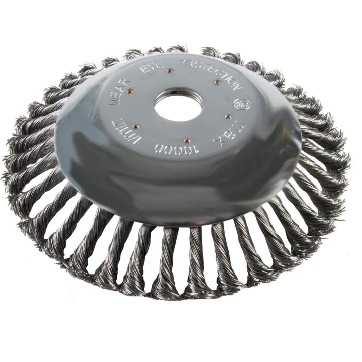 Четка телена за коса конусна плетена Ø200mm x Ø25.4mm, (35929609)