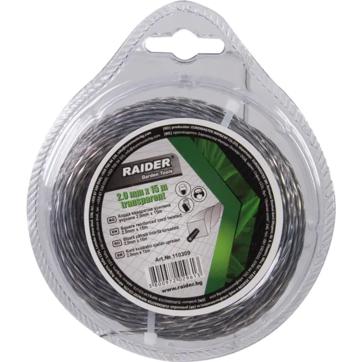 Корда квадратна усилена усукана 2.0mm х 15m, (35929952)