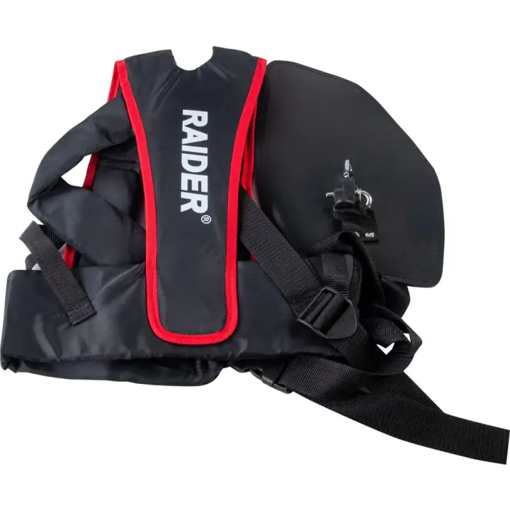 Самар за коса с широки и меки колани черен с червен кант RD, (35929982)