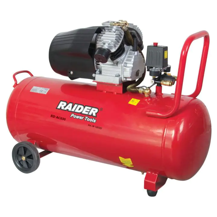 Компресор 100L 2.2kW RAIDER RD-AC03, (35925056)