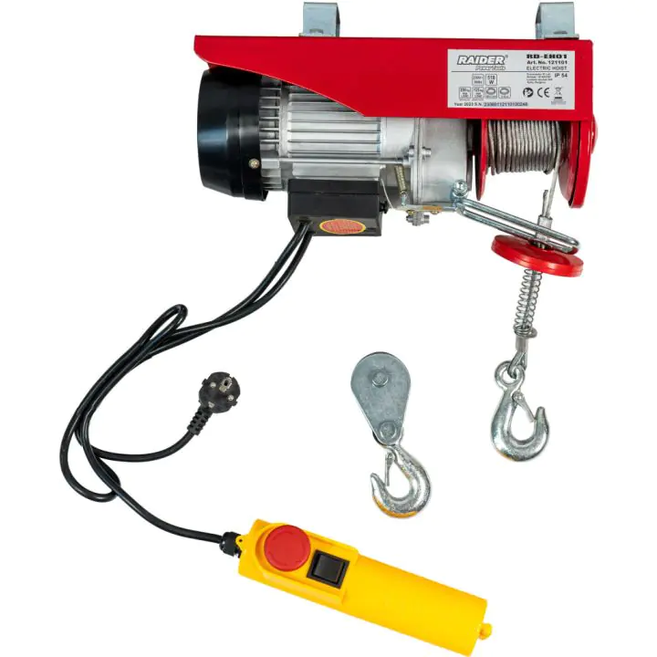 Телфер електрически 250kg 6m 510W RAIDER RD-EH01, (35925057)