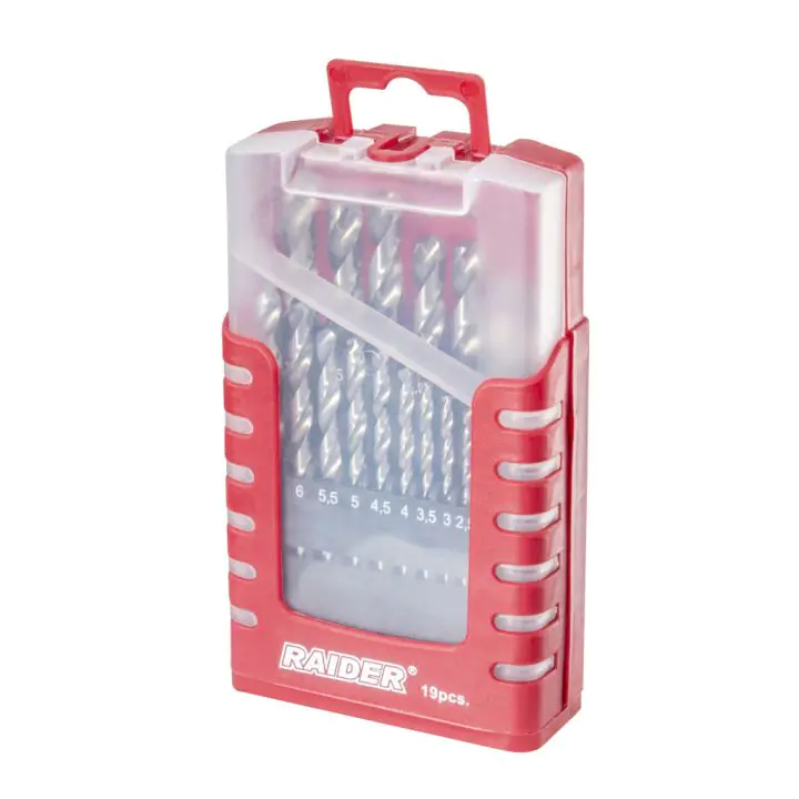 Свредла за метал 19бр. ø1-10mm HSS к-т, (35925319)