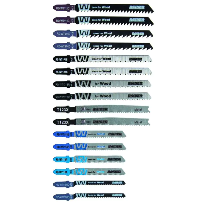 Нож за зеге дърво&метал "T" 16бр. к-т, (35925482)