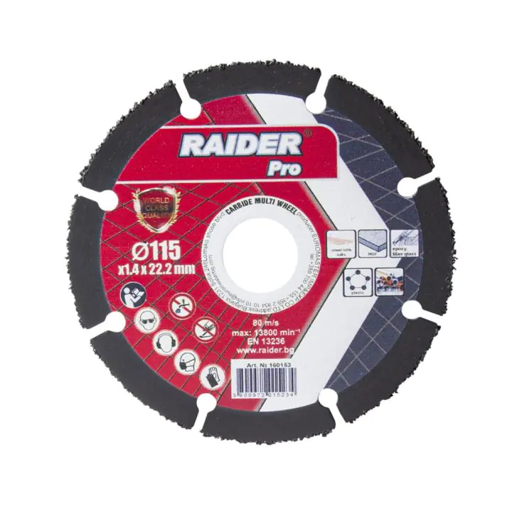 Диск за ъглошлайф Carbide Multi Wheel 115x22.2mm, (35925727)