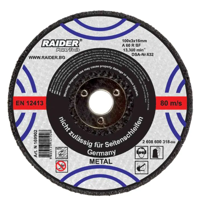 Диск за метал за пневматичен ъглошлайф ø100x3х16mm, (35925814)