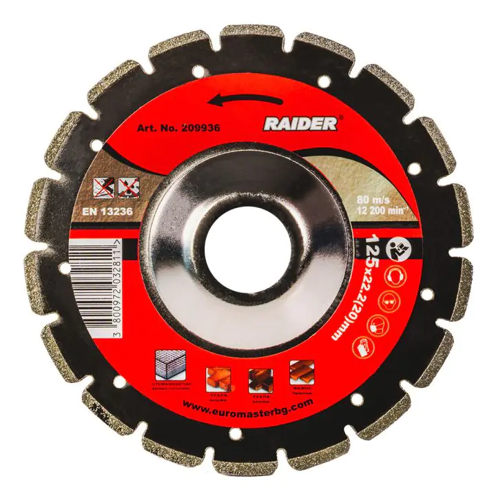 Диск диамантен за шлайфане 125x22.2mm Fine, (35930218)