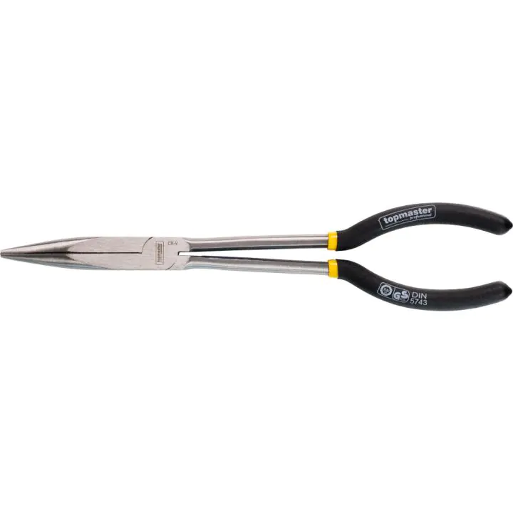 Клещи дългоусти прави 280mm CR-V Topmaster Professional, (35926054)