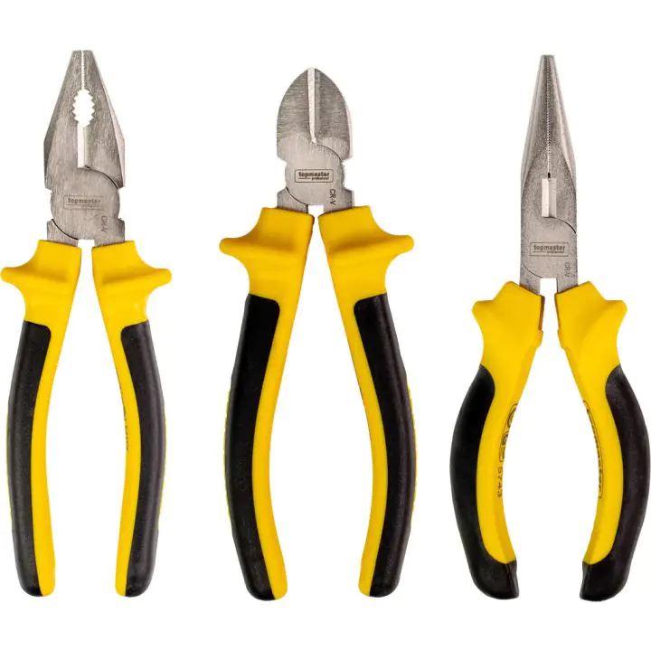 Клещи комб. резачки и дългоусти к-т 3бр CR-V Topmaster Professional, (35926058)
