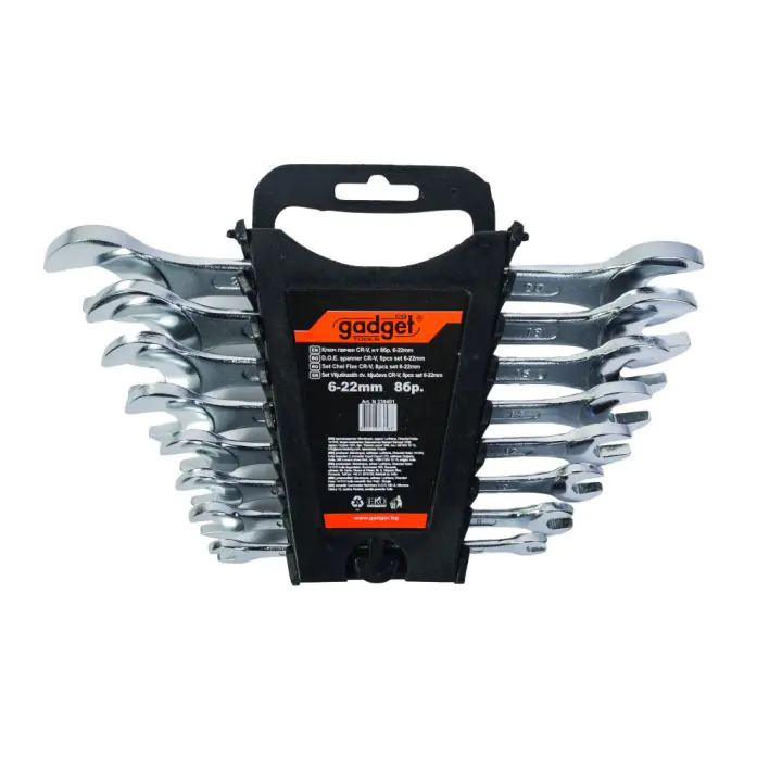 Ключ гаечен CR-V к-т 8бр. 6-22mm на стойка GADGET, (35926282)