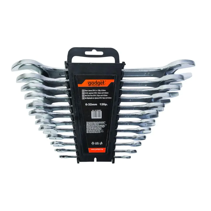 Ключ гаечен CR-V к-т 12бр. 6-32mm на стойка GADGET, (35926283)