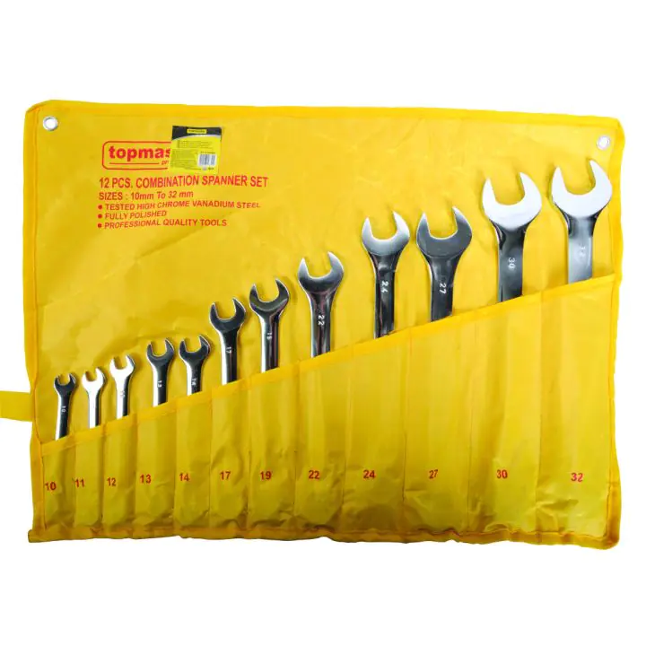 Ключ звездогаечен к-т 12бр 10-32mm CR-V Topmaster Professional, (35926310)