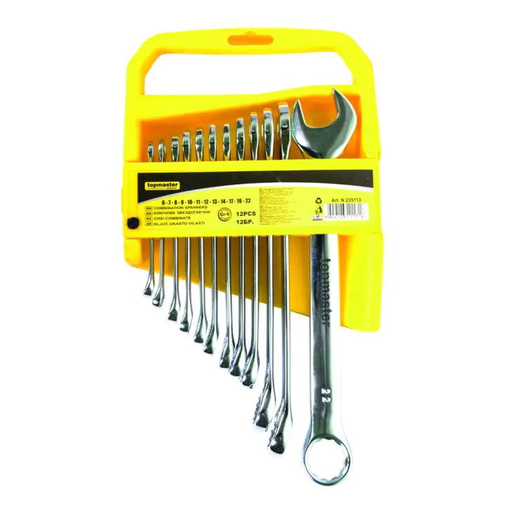 Ключ звездогаечен к-т 12бр 6-22mm на стойка CR-V Topmaster Professional, (35926456)