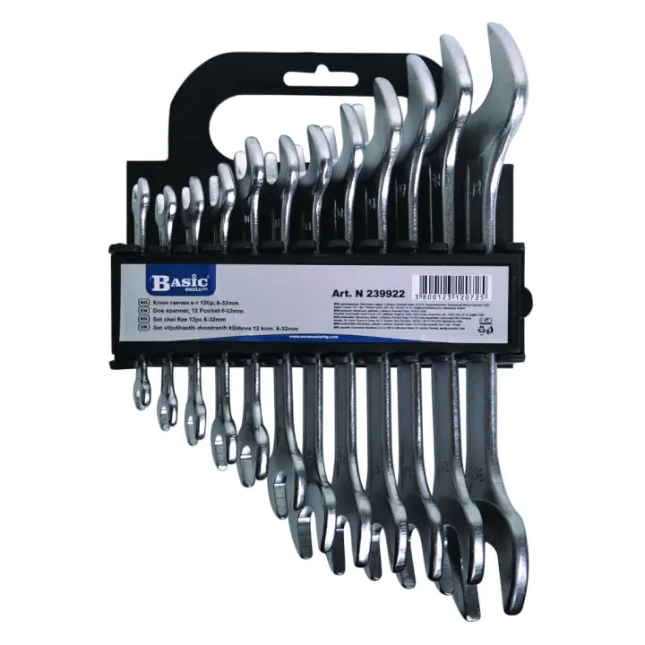 Ключ гаечен к-т 12бр 6-32mm на стойка Basic Skillco, (35926518)