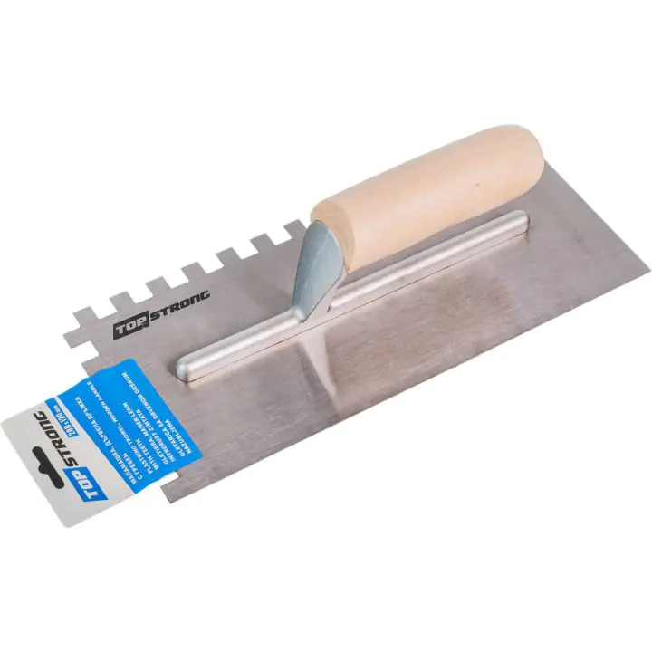 Маламашка дървена дръжка 280х120mm с гребен TopStrong, (35926934)