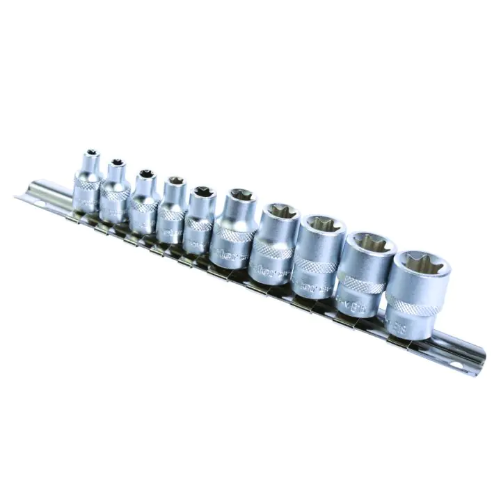 Вложки торкс 1/4"& 3/8" к-т 10бр CR-V Topmaster Professional, (35927135)