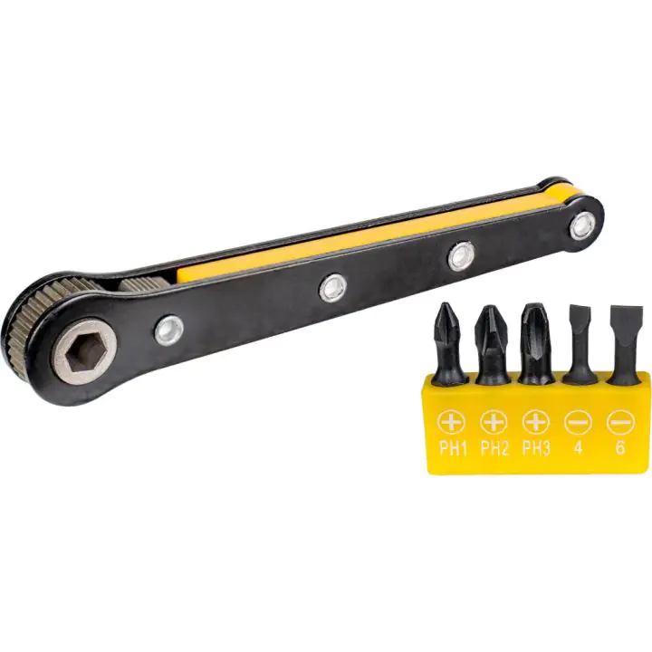 К-т битове с мини тресчотка, 6 части Topmaster Professional, (35930078)