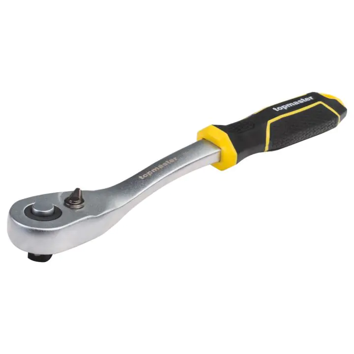 Тресчотка извита 3/8" 90з. CR-V Topmaster Professional, (35930689)