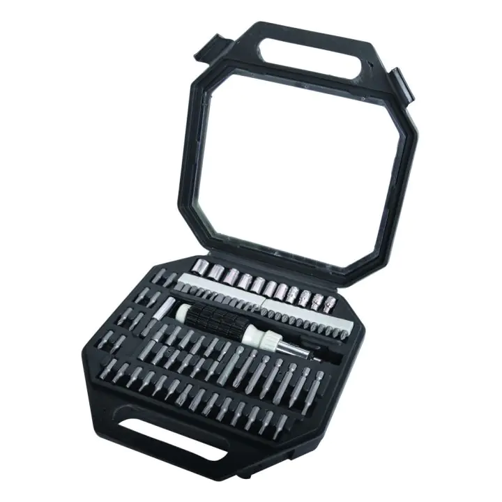 Отвертка-тресчотка с накрайници и вложки к-т 78 части Basic Skillco, (35927424)