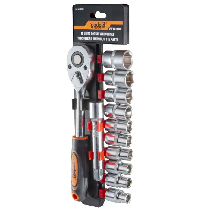 Тресчотка с вложки к-т 12 части 1/2" 10-24mm GADGET, (35927441)