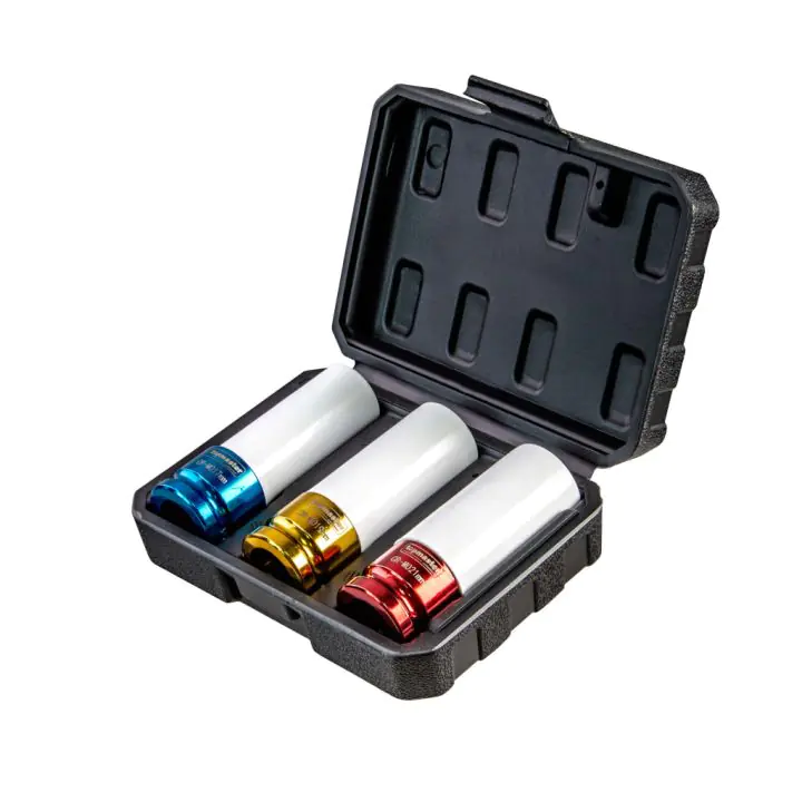 Комплект ударни вложки за лети джанти 17, 19, 21мм 1/2" Topmaster Professional, (35929714)