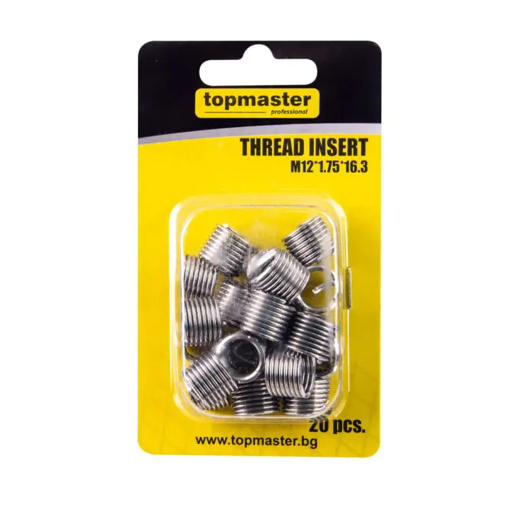 Резбови приставки M12*1.75*16.3, 20бр. Topmaster Professional, (35929653)