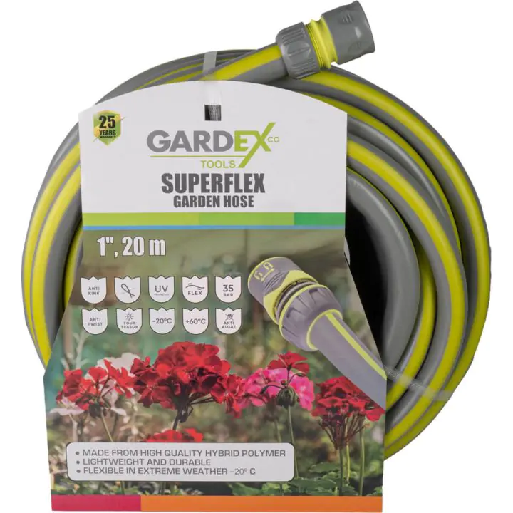 Маркуч градински SUPERFLEX 1", 20m GARDEX, (35930014)