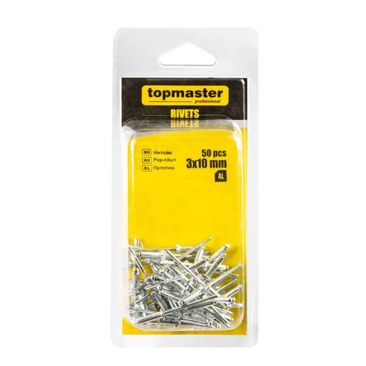 Нитове 3x10mm 50бр. Topmaster Professional, (35929827)