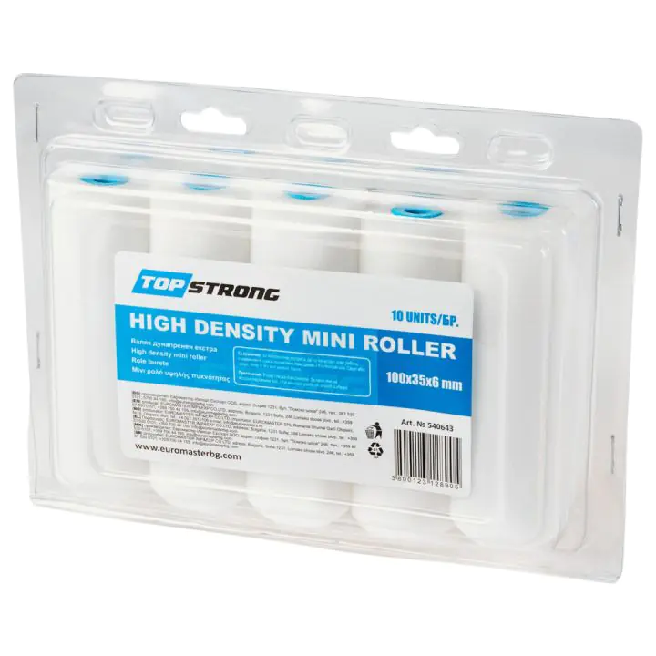 Валяк дунапрен екстра 100х35x6mm кутия 10бр. TopStrong, (35928585)