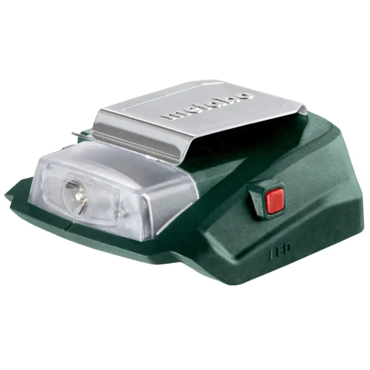 Зарядно USB акум. 2 А + фенер METABO PA 14.4-18 LED, (35928787)