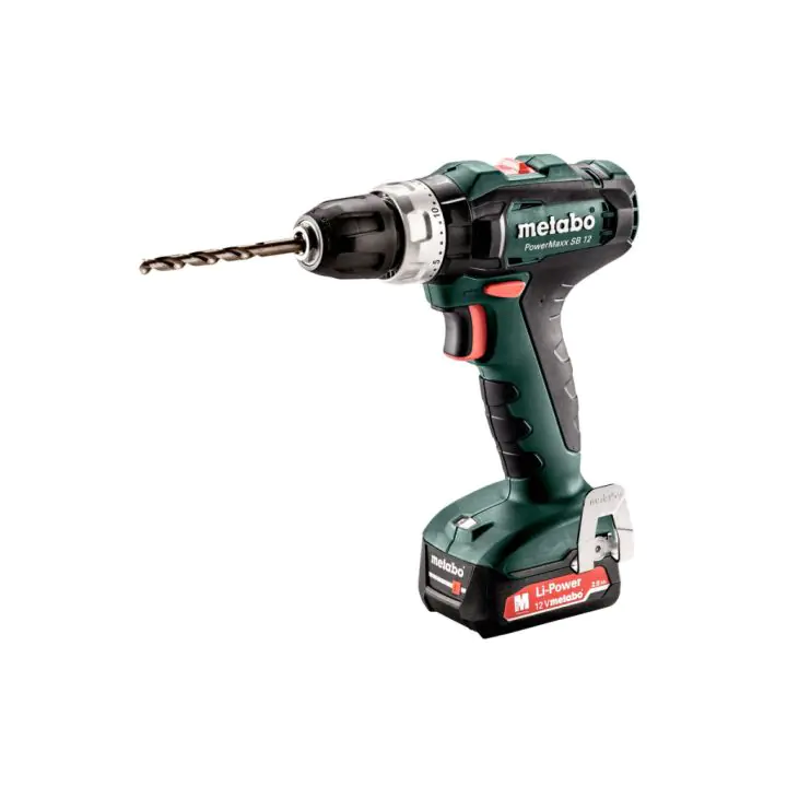 Бормашина акум. ударна 12V 40Nm METABO POWERMAXX SB 12 2x2Ah, (35928878)