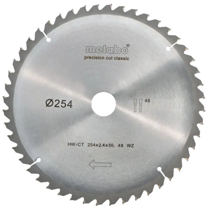 Диск за циркуляр 254х2.4х30.0mm 48 WZ 5° neg., (35929219)