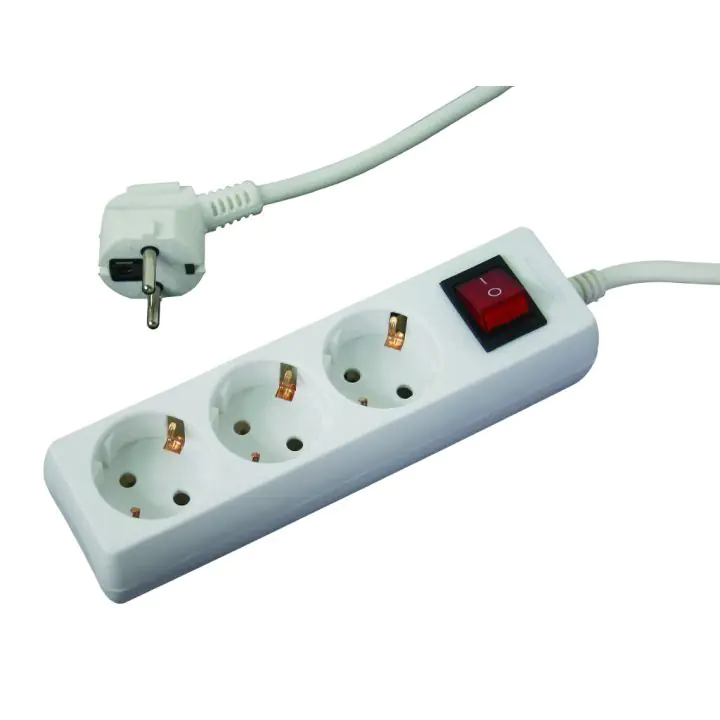 Разклонител 3 гнезда с кабел 1.5m х1.5mm2 с ключMK, (35929335)