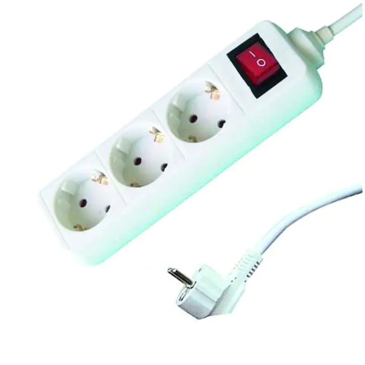 Разклонител 3 гнезда с кабел 5.0m х1.5mm2 с ключMK, (35929338)