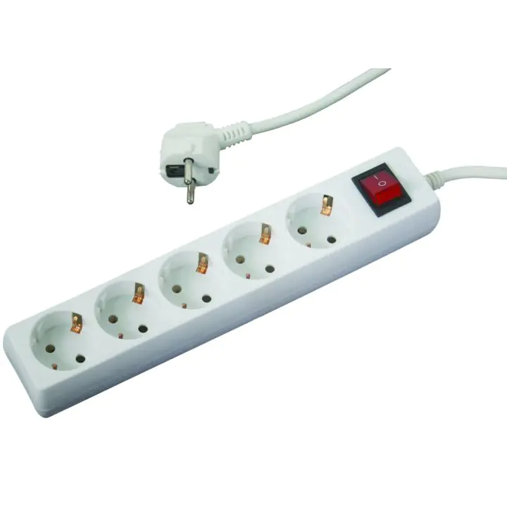 Разклонител 5 гнезда с кабел 1.5m х1.5mm2 с ключMK, (35929345)