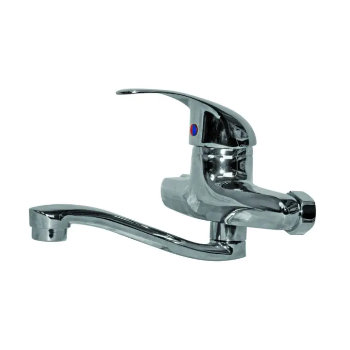 Смесител "S" лебедка едноръкохватков къс чучур TopChrome, (35929378)