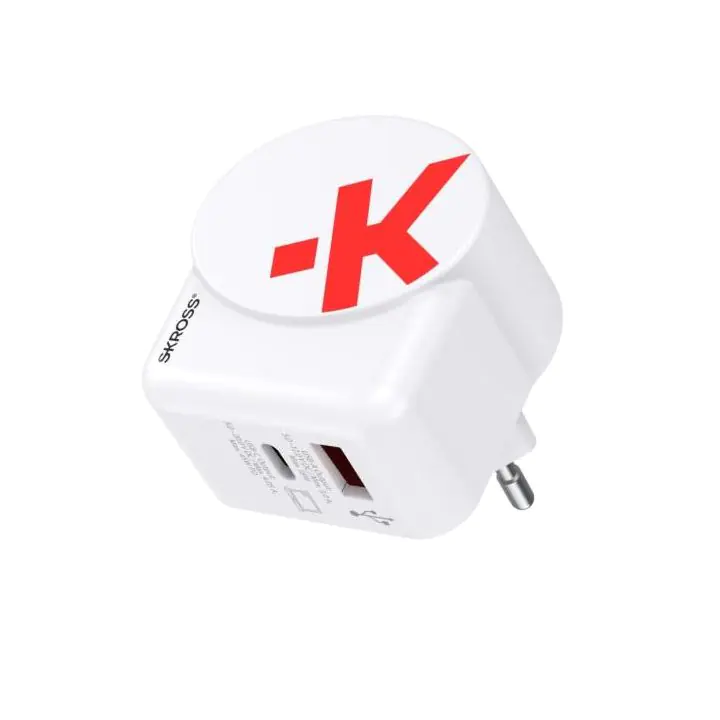 Адаптер-зарядно SKROSS Euro USB Charger AC45PD, USB-A, USB-C, (35937078)