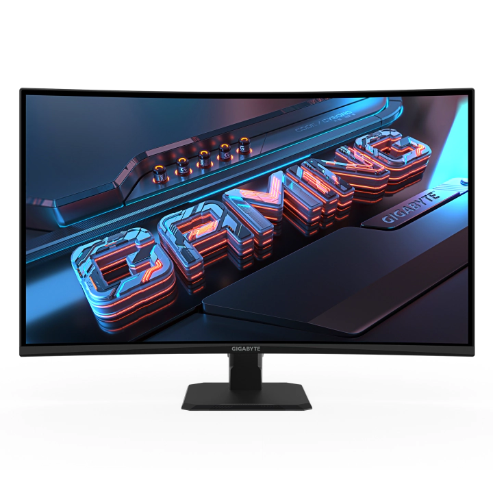 Геймърски Монитор Gigabyte GS32QCA - 32' inch SS/VA 1500R, QHD (2560x1440), 180Hz, 1ms, HDR Ready, (35940066)