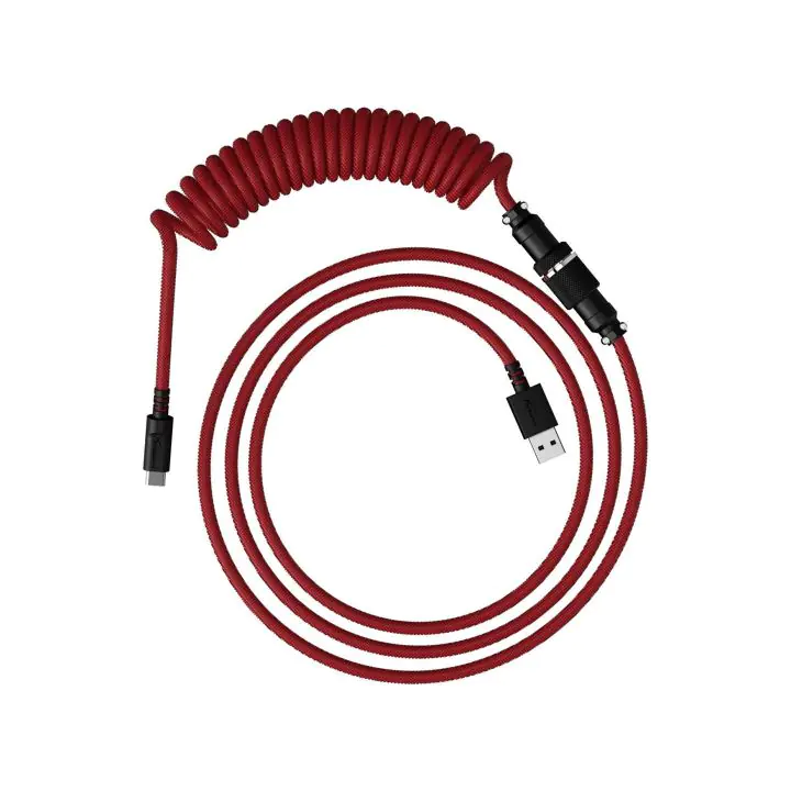 Кабел за клавиатура HyperX Coiled Cable USB-C Red-Black, (35936335)