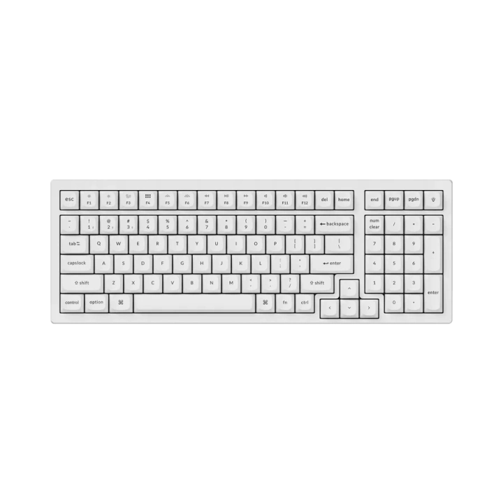 Геймърска Механична клавиатура Keychron K4 Pro White K4P-O3, (35937712)