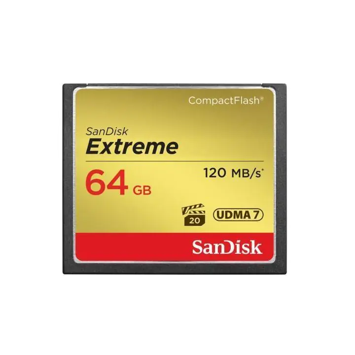 Карта памет SANDISK Extreme® CompactFlash® Memory Card 64Gb, (35932664)