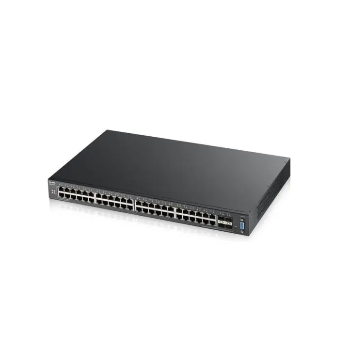 Суич ZYXEL XGS2210-52, 48 портов Gigabit, управляем L3, 4xSFP за монтаж в шкаф, (35934970)