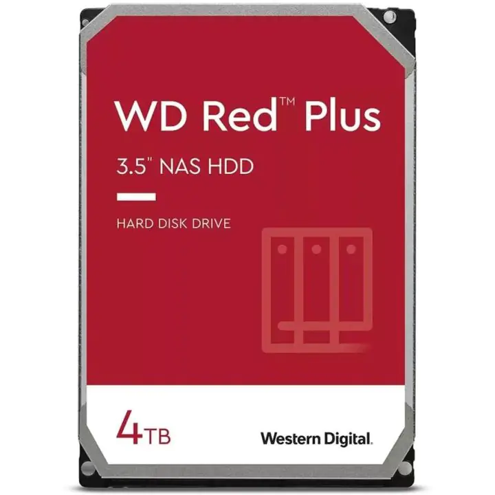 Хард диск WD Red Plus, 4TB NAS, 3.5', 256MB, 5400RPM, (35936350)