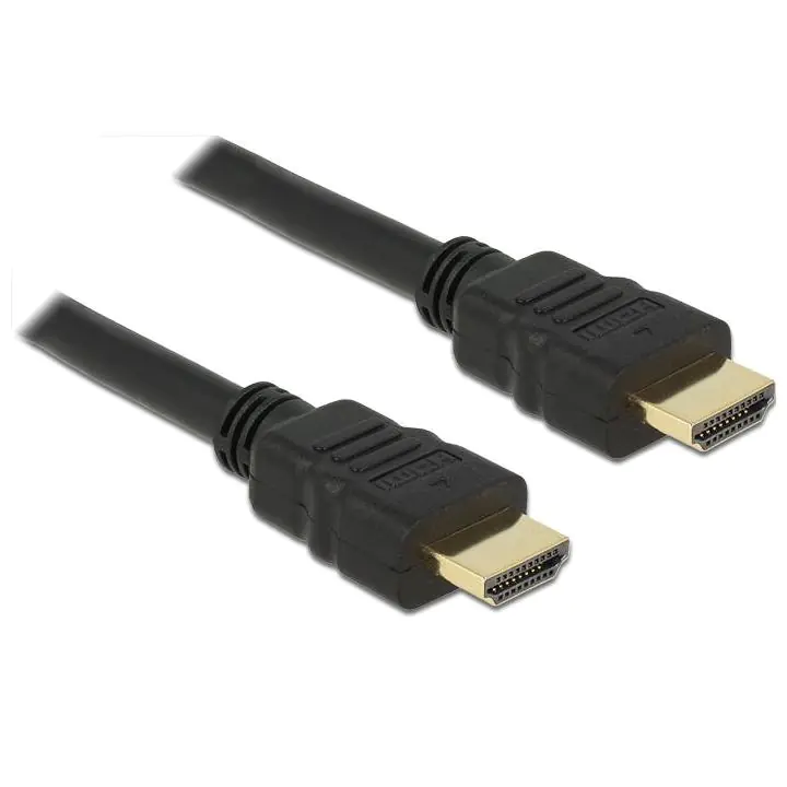 Кабел Delock High Speed, HDMI мъжко - HDMI A мъжко, 4K, 0.25 m, Ethernet, (35937242)