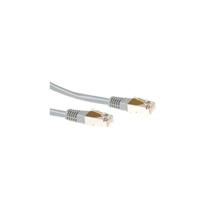 Мрежов пач кабел ACT F/UTP, CAT5E, RJ-45 - RJ-45, 2.00 m, Сив, (35939289)