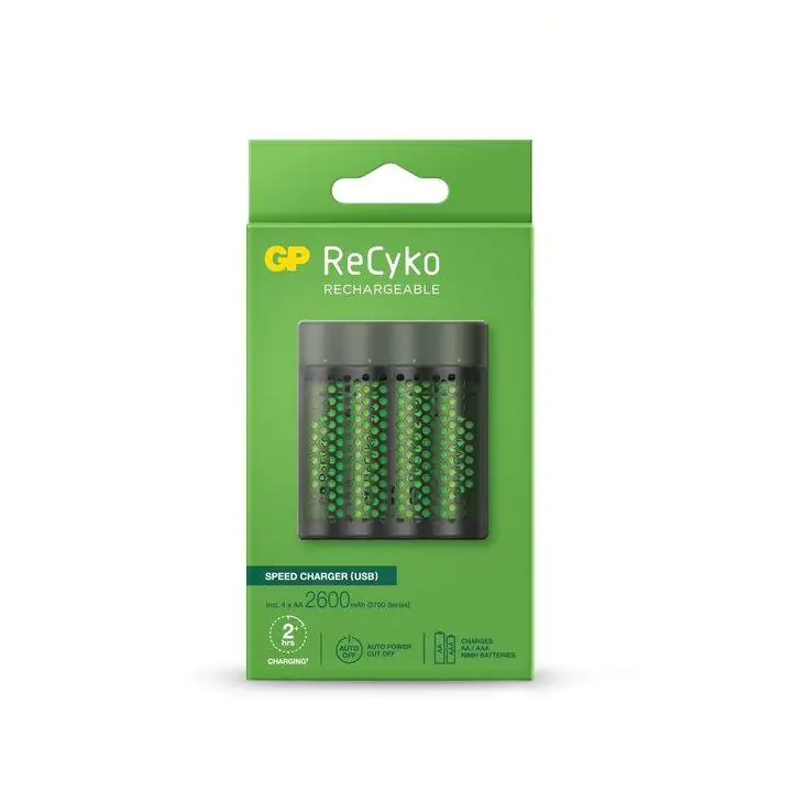 Зарядно устройство GP M451-270AAHCE-EB4, 4 AA, NiMH, 2700mAh, FAST, (35934270)