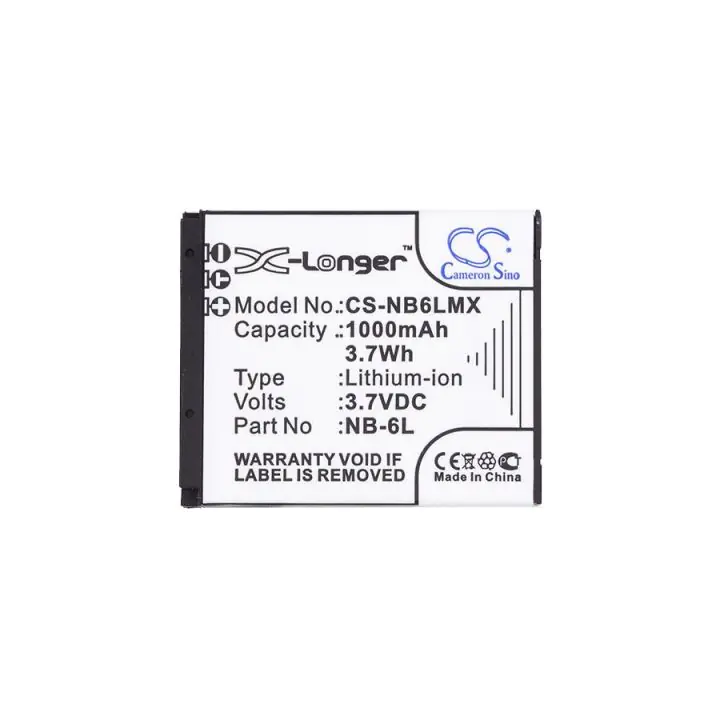 Батерия за фотоапарат CANON NB6L LiIon 3.7V 1000mAh LiIon Cameron Sino, (35933538)