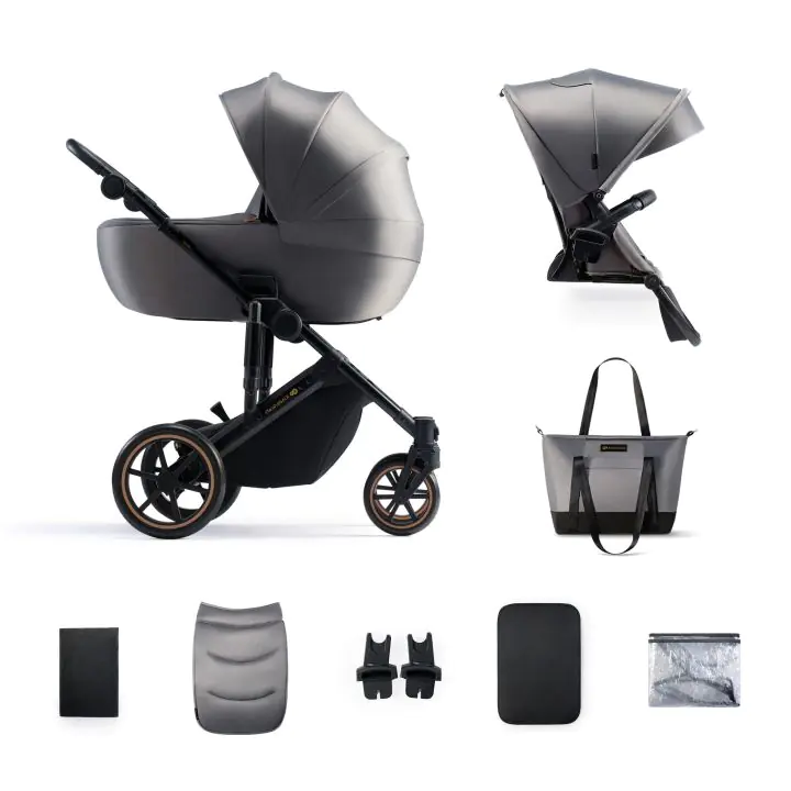 Kinderkraft Prime 2 бебешка количка 2в1 SHADOW GREY, (35945132)