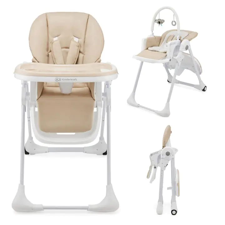 Kinderkraft TUMMIE столче за хранене BEIGE, (35943785)