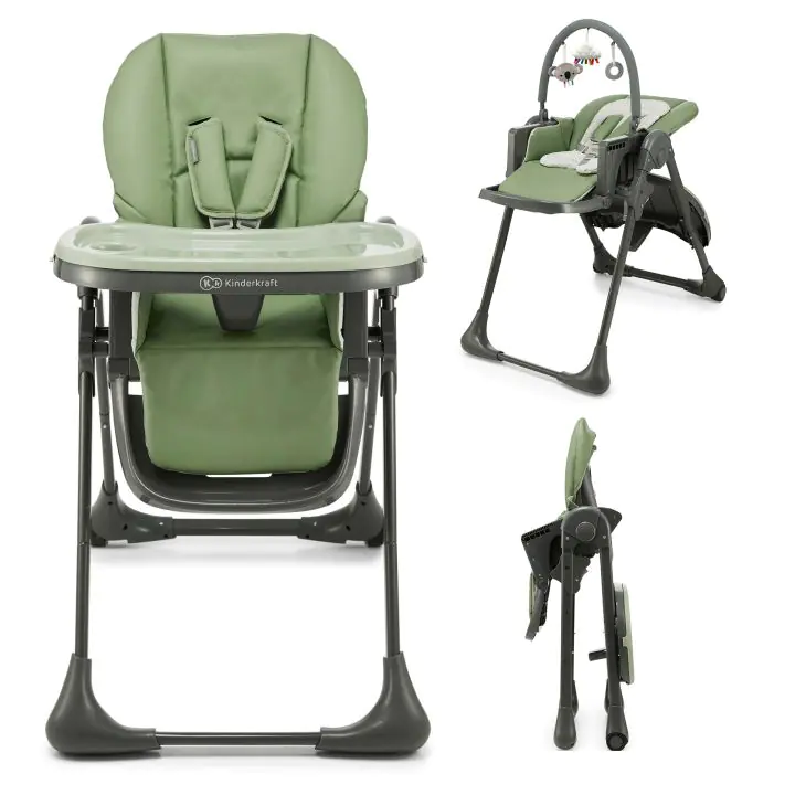Kinderkraft TUMMIE столче за хранене GREEN, (35943789)